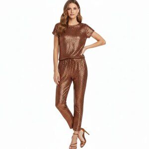 Splendid Oxford Sequin Two Piece Pants & Top